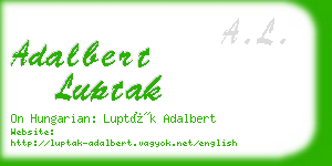 adalbert luptak business card